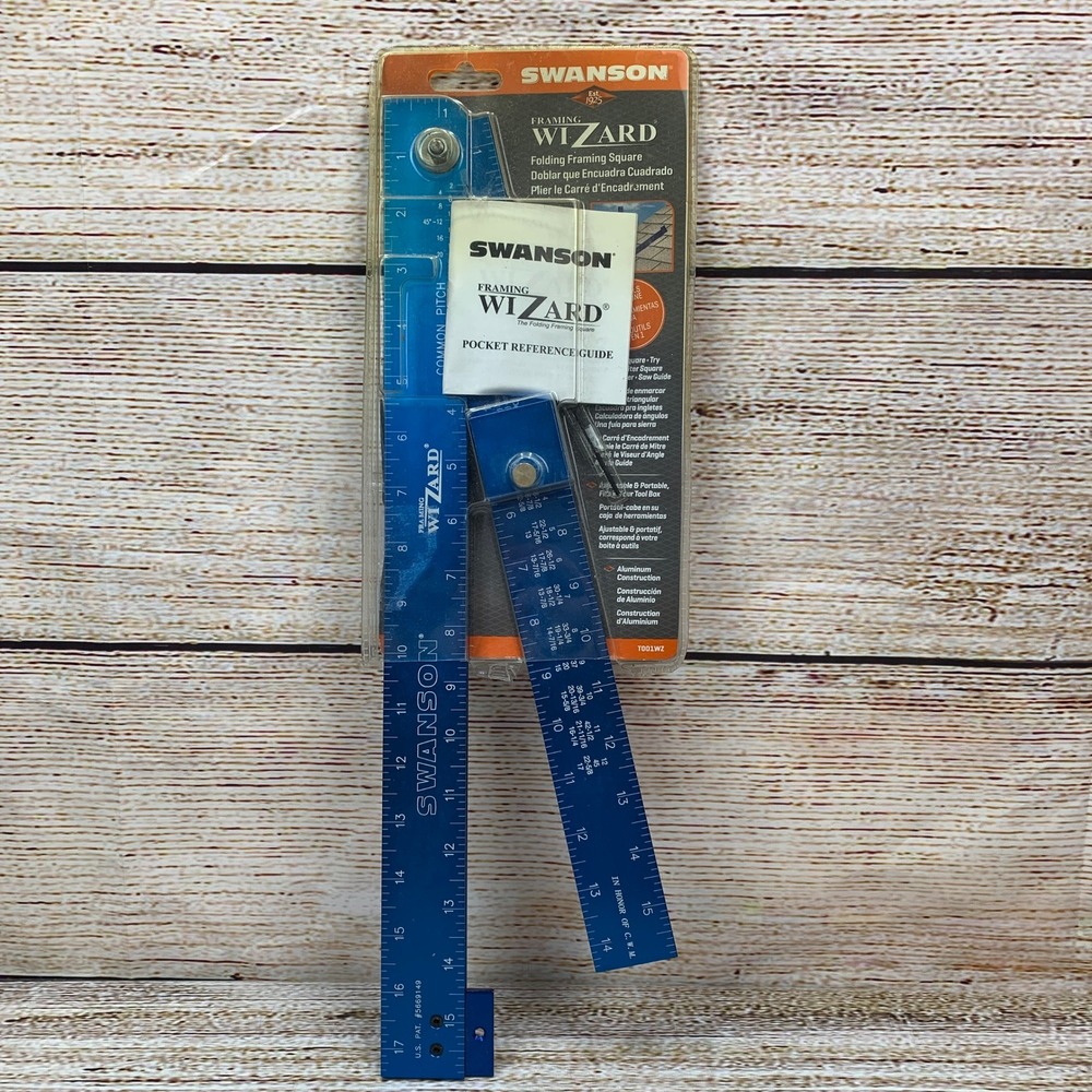 Swanson Framing‎ Wizard Folding Framing Square T001WZ Aluminum Open Box
